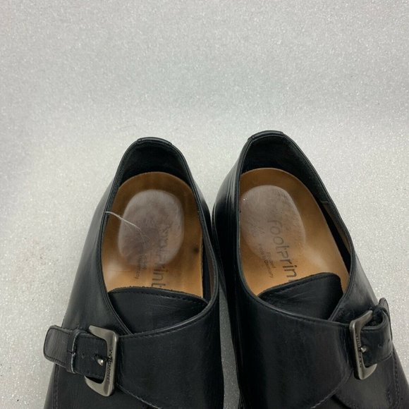 Birkenstock Footprints Mens Shoes Black Leather